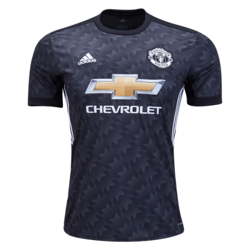 2017-18 Manchester United Black Away Soccer Jersey